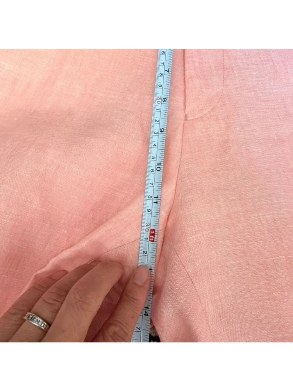 Todd Snyder Mens Linen Dress Pants 38x32 Salmon Pink Flat Front Tapered K69